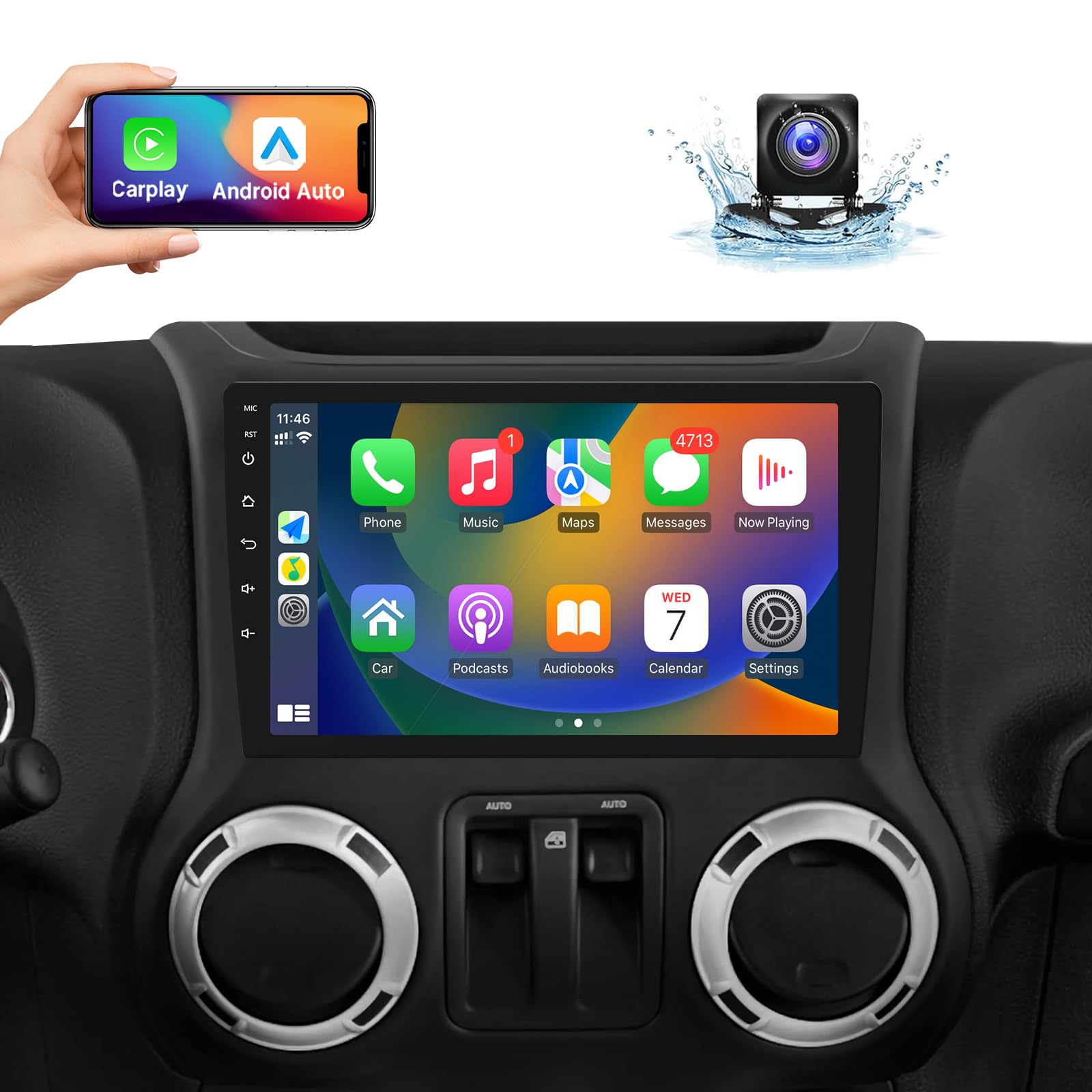 Amazon.com: Naifay Android Car Radio Stereo for Jeep Wrangler JK